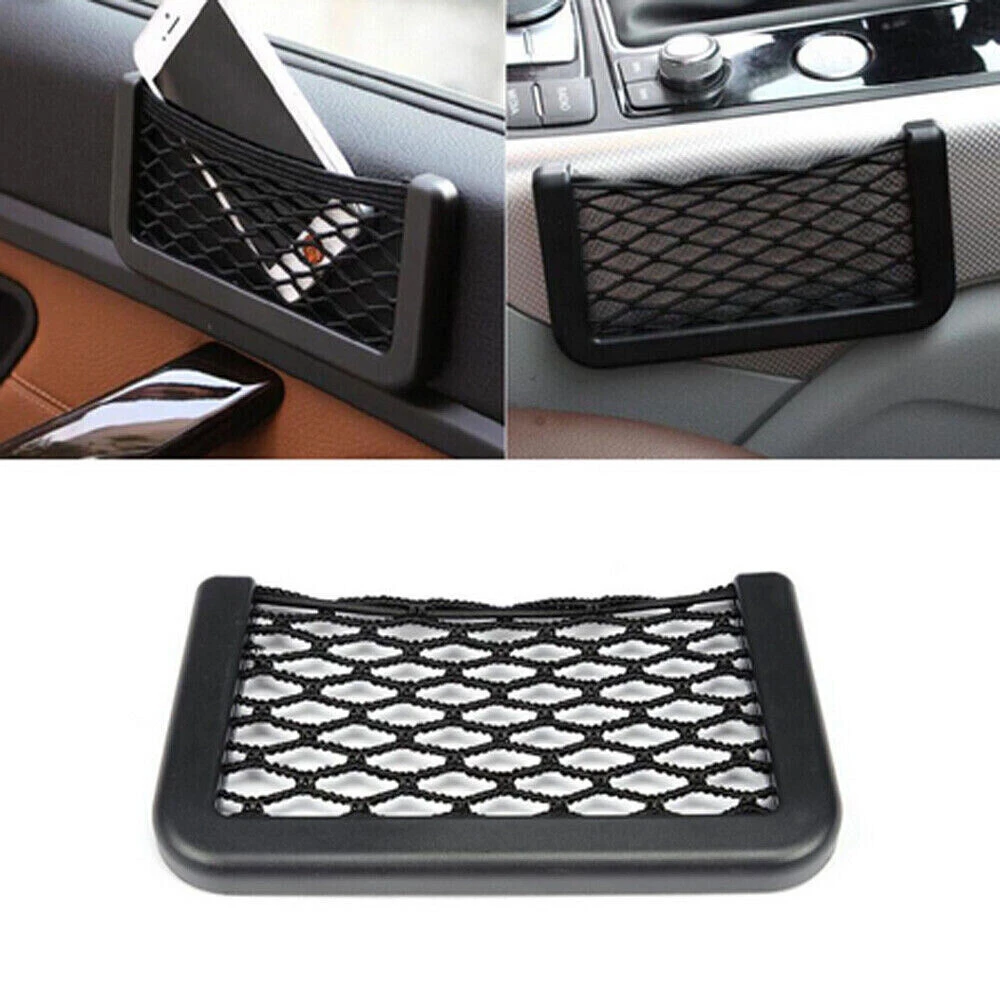 Öntapadós tároló autóba, rugalmas hálóval W16381