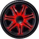 Dísztárcsa (16) Nascar Red-Black 4db-os garnitúra Dísztárcsa (16) Nascar Red-Black 4db-os garnitúra
