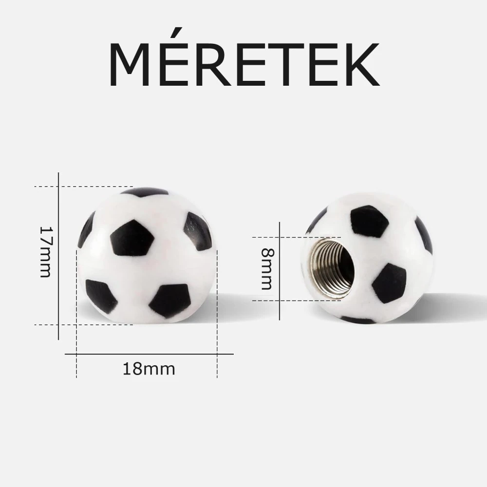 Focilabda formájú szelepsapka 4db Maxeed 8232D