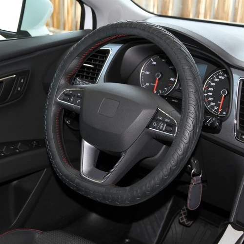 Kormányvédő, fekete, szilikon abroncs mintás 37-51cm Maxeed 8120