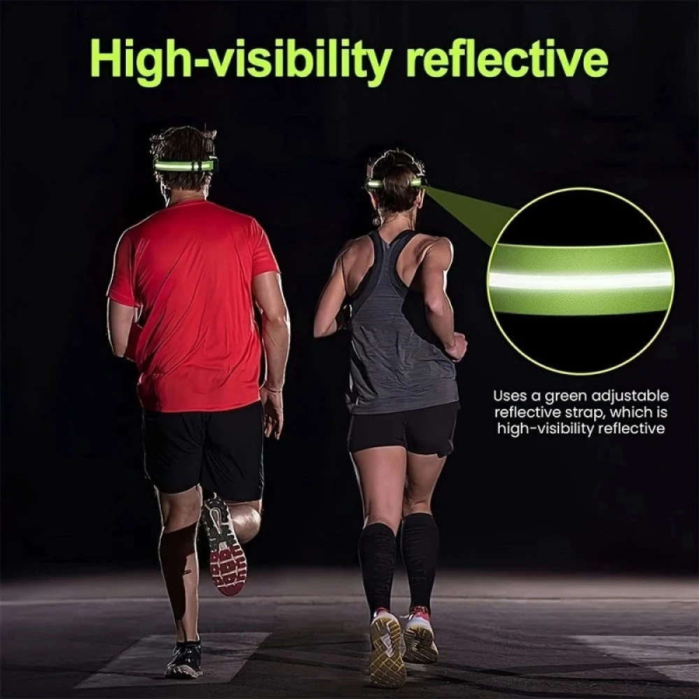 Mozgásérzékelős COB LED-es fejlámpa vészvilágítással Autolife 27099