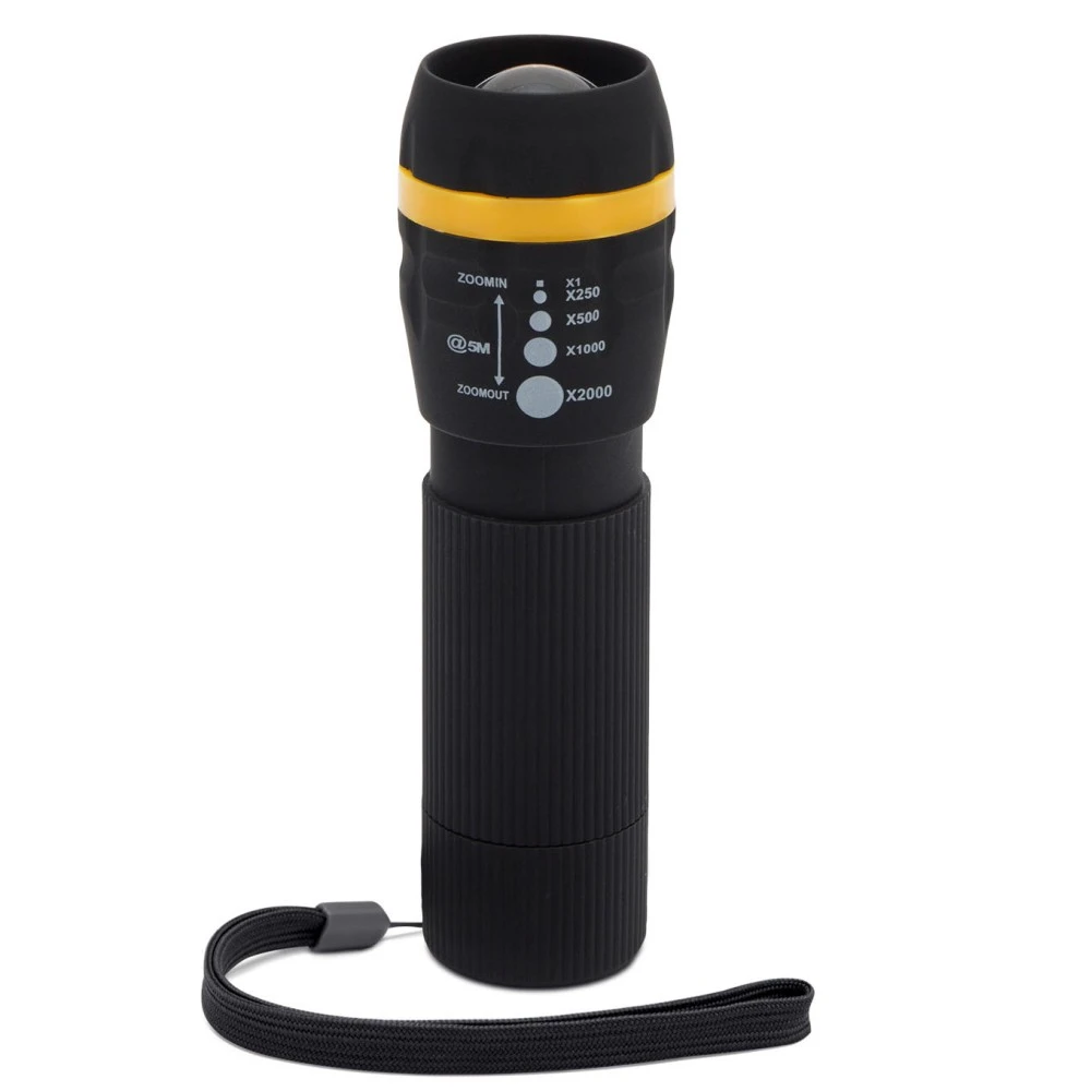 Elemlámpa 1 LED-es por- és cseppálló ZOOM funkcióval