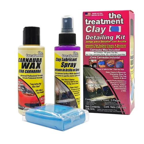 Autókozmetikai gyurma készlet waxal fényezés tisztításhoz Clay Detailing Kit Treatment 38000