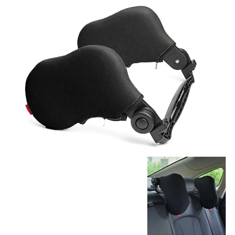 Autós memóriahabos fej- és nyaktámasz fekete színben mosható huzattal GBS-100