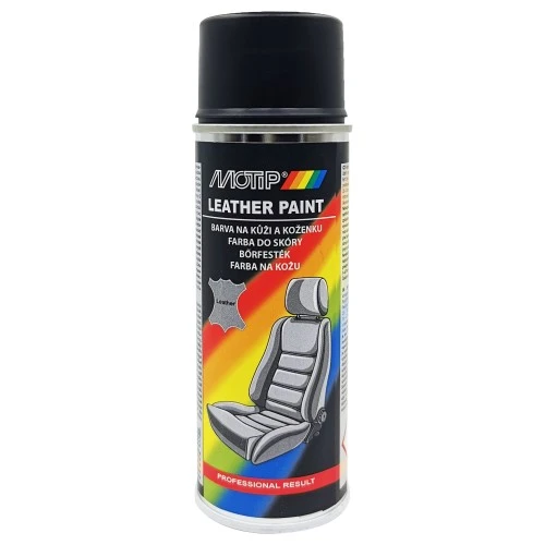 Bőr, műbőr festék fekete 200 ml Motip 233649