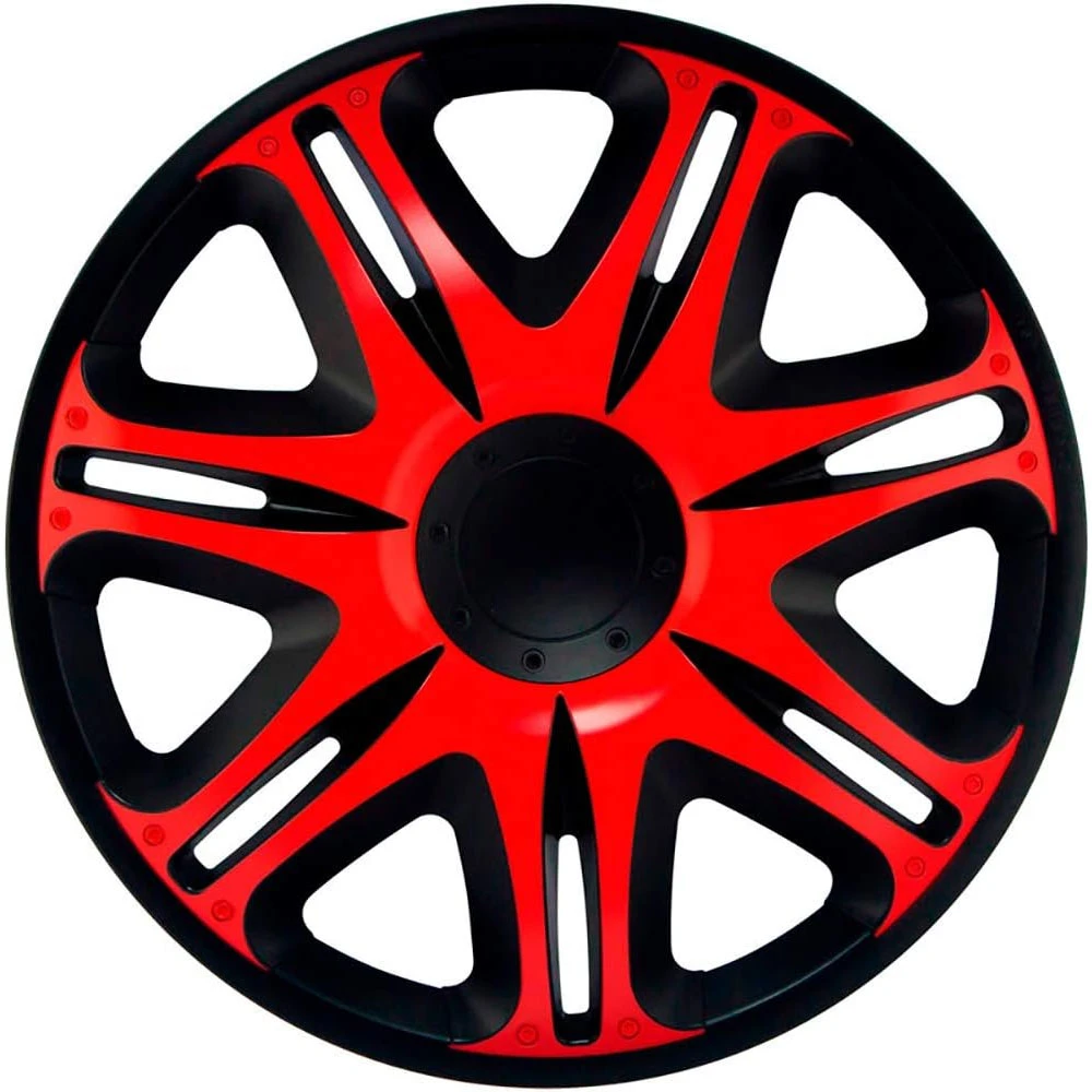 Dísztárcsa (16)  Nascar Red-Black 4db-os garnitúra