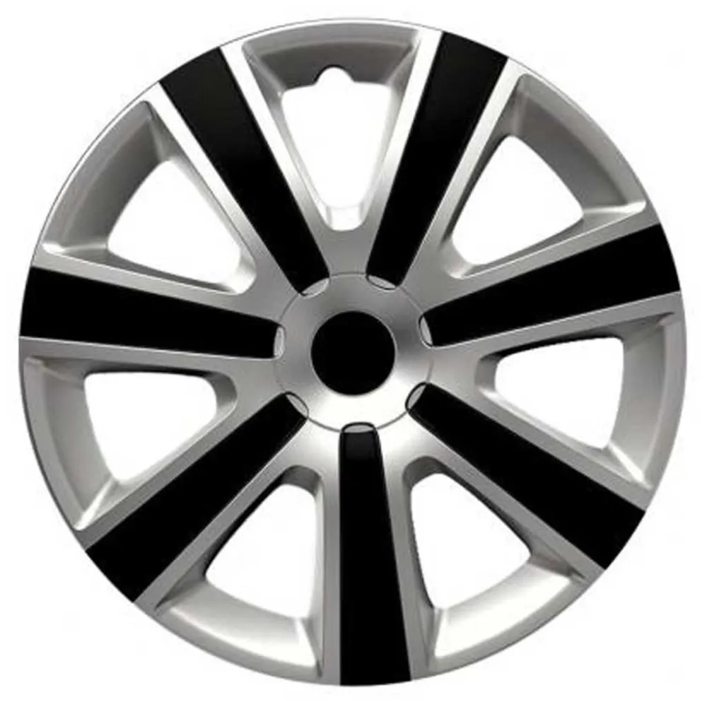 Dísztárcsa (16)  VR Silver-Black 4db-os garnitúra