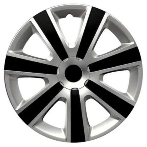 Dísztárcsa (16)  VR Silver-Black 4db-os garnitúra