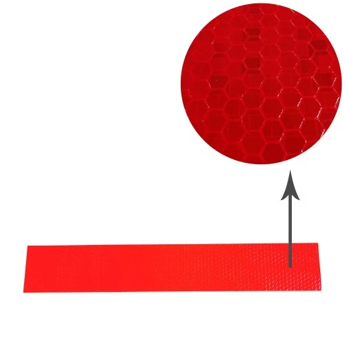 Fényvisszaverő csík matrica piros M-3C-R