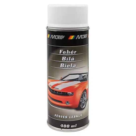 Festék fényes fehér 400 ml Motip White Paint 04004 Festék fényes fehér 400 ml Motip White Paint 04004