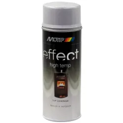 Hőálló, kül- és beltéri fekete festék (800°C) 400 ml Motip 302401