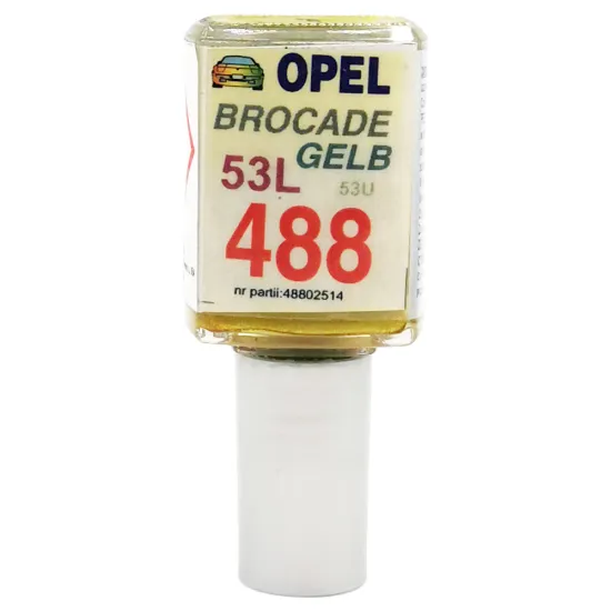 Javítófesték Opel Brocade Gelb 488 (53L, 53U) Arasystem 10ml Javítófesték Opel Brocade Gelb 488 (53L, 53U) Arasystem 10ml