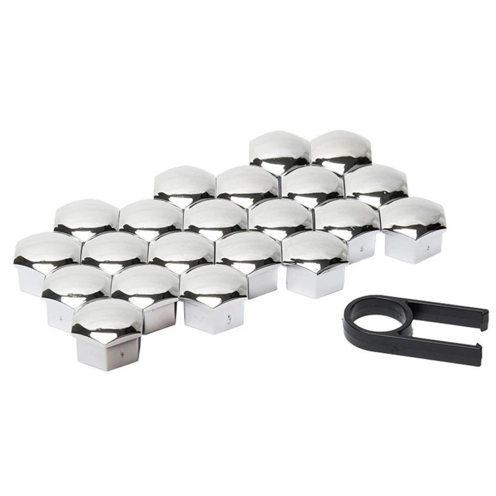 Kerékcsavar kupak szett 21mm 20+1db króm