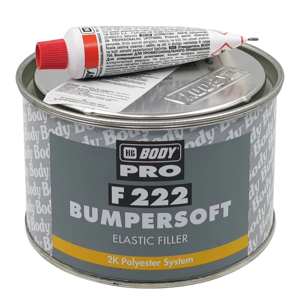 Kétkomponensű poliészter-bázisú lökhárító javító kitt edzővel 980gr. HB Body F 222