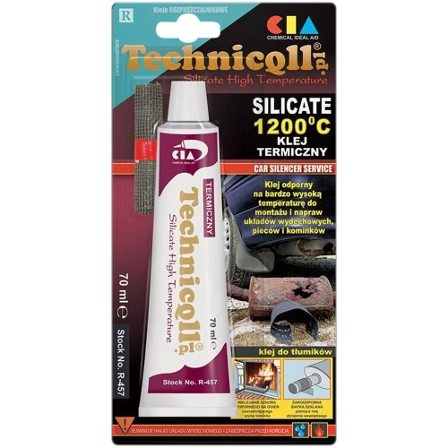 Kipufogó javító ragasztó + javító háló 1200°C R-457