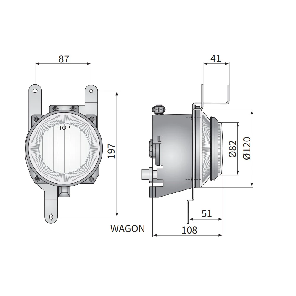 Ködlámpa Suzuki Wagon R+, Agila, Swift (régi) 395.00/Z 100mm