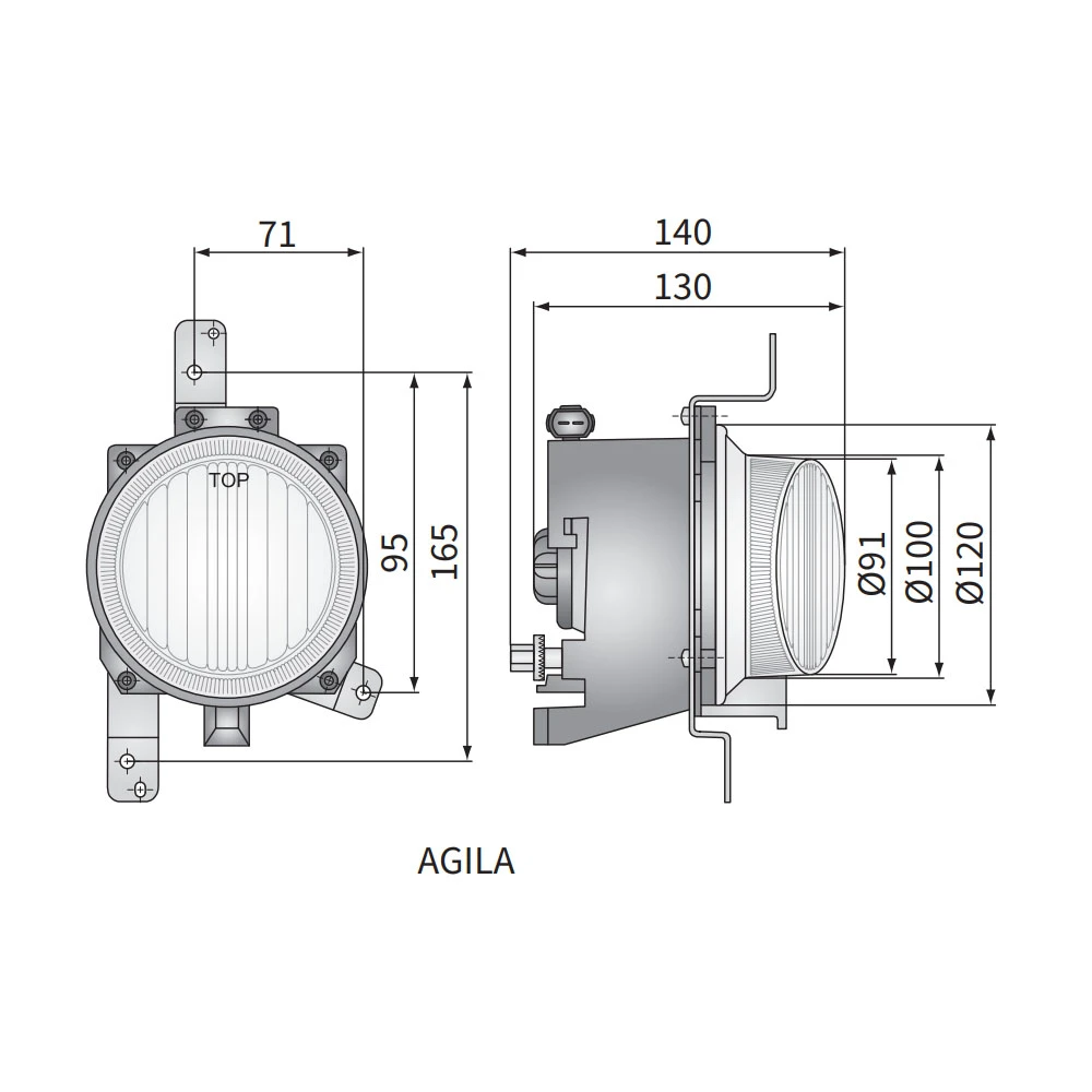 Ködlámpa Suzuki Wagon R+, Ignis, Agila, 34900/Z