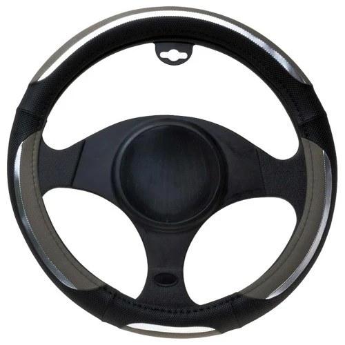 Kormányvédő 37-39cm fekete-szürke-ezüst AM7474