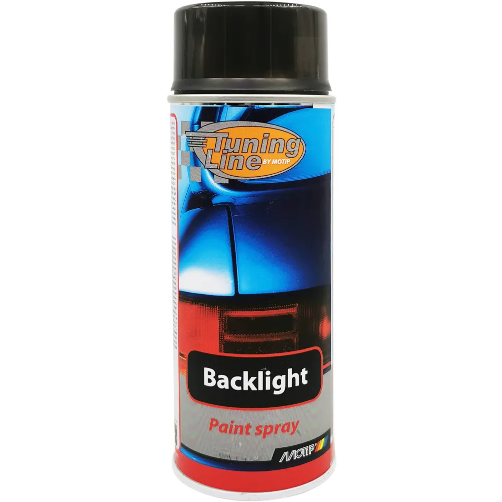 Lámpafesték fekete 400 ml Motip Backlight Transparent Black Spray 000260