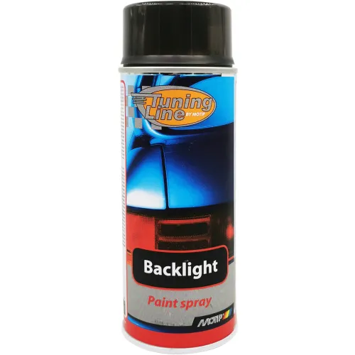 Lámpafesték fekete 400 ml Motip Backlight Transparent Black Spray 000260
