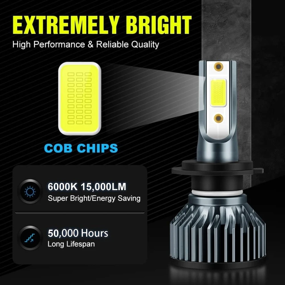LED H7/12V/24W SMD párban 6000K Autolife V6