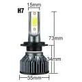 LED H7/12V/24W SMD párban 6000K Autolife V6