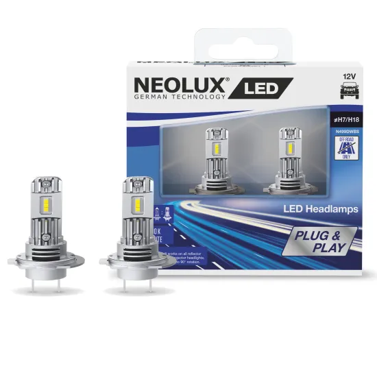 LED H7/H18/12V/12W/ Cool White 6000K Neolux N499DWBS-2SCB LED H7/H18/12V/12W/ Cool White 6000K Neolux N499DWBS-2SCB