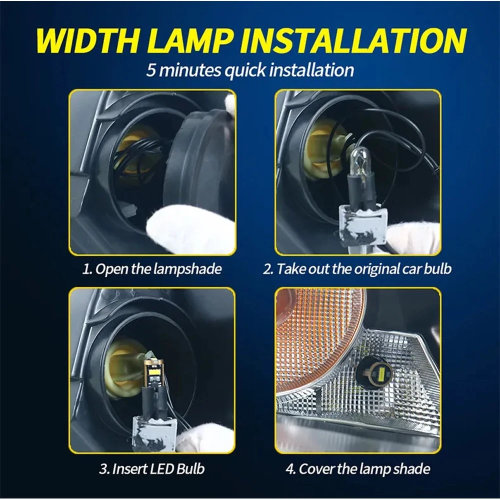 LED T10 3db SMD fehér CANBUS 12-24V AUTOLIFE T10-2025-3SMD