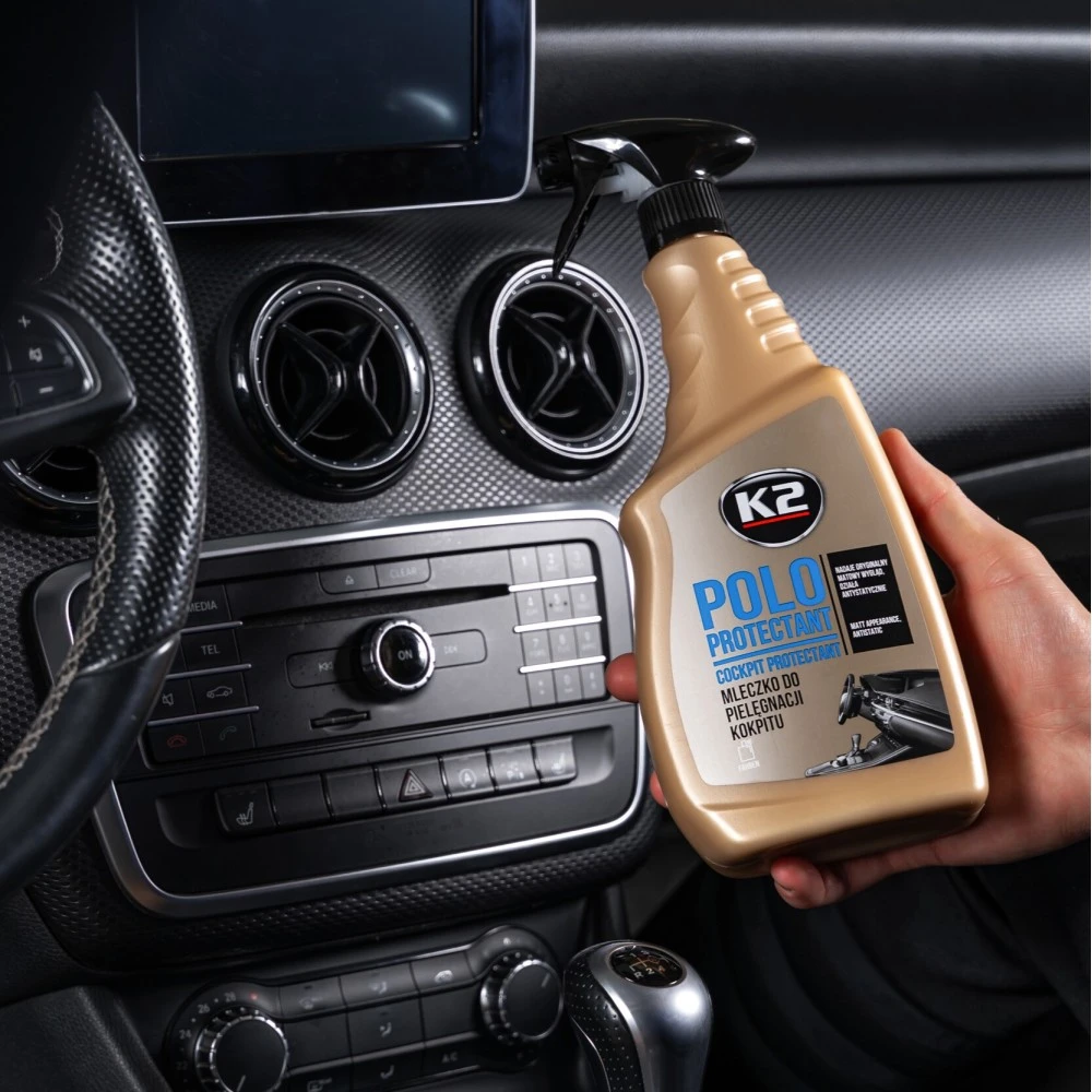 Matt fekete műszerfalápoló spray 750 ml K2 Polo Protectant K417BL