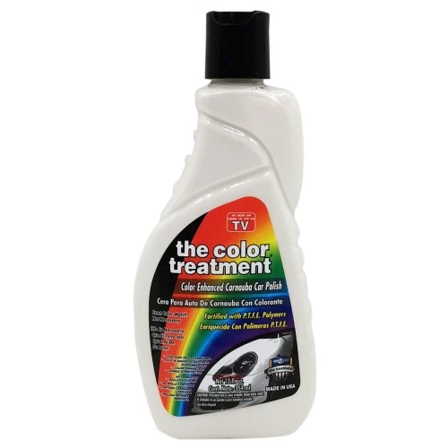 Színpolír fehér színű carnauba és P.T.F.E adalékkal 354ml the treatment