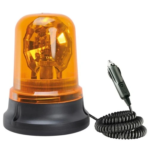 Villogófény narancssárga 12V/H1/55W forgó, mágneses AM0633 E-jel