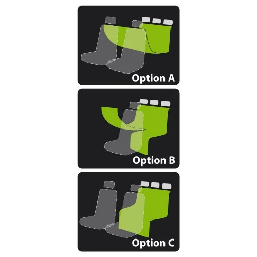 Vízálló ülésvédő hátsó ülésre kutya, illetve kisállat szállításhoz 55669B