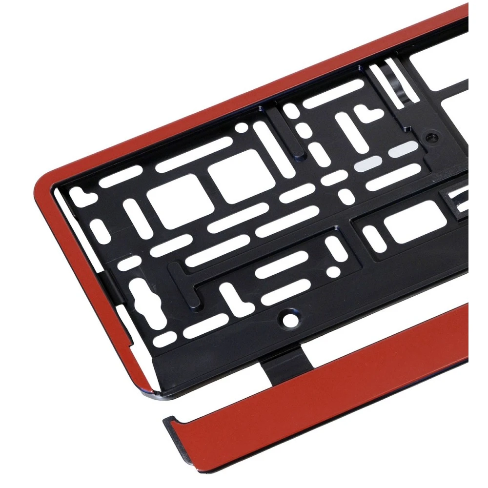 Rendszámtábla tartó sötétpiros db-os 91568