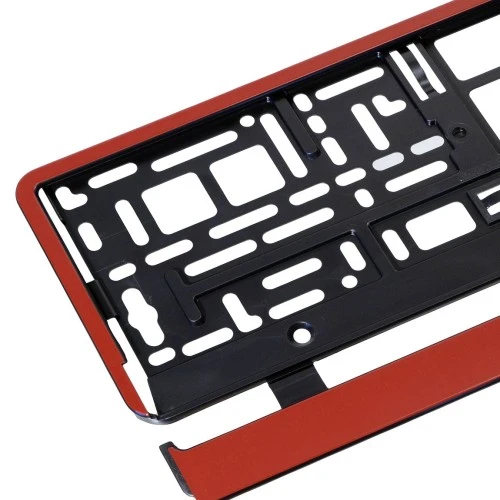 Rendszámtábla tartó sötétpiros db-os 91568