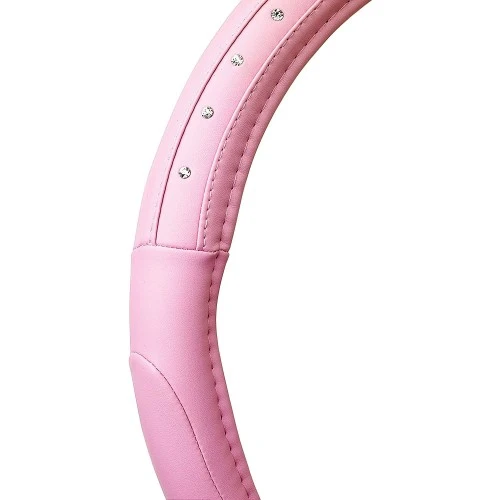 Kormányvédő 37-39cm rózsaszín-strasszköves FVP1205