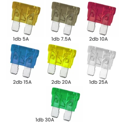 Biztosíték készlet késes normál 10db/csomag