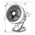 Csíptethető akkumulátoros ventilátor CLF10/BK