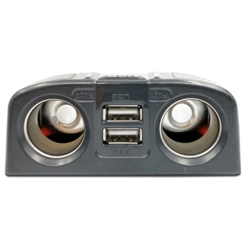 Szivargyújtó elosztó 2 + 2db USB 12V/24V Maxeed 83168