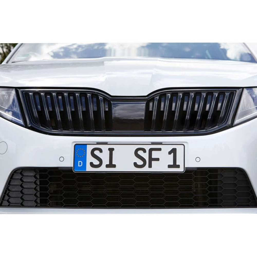 Keret nélküli prémium rendszámtábla tartó pár Simple-Fix 583199