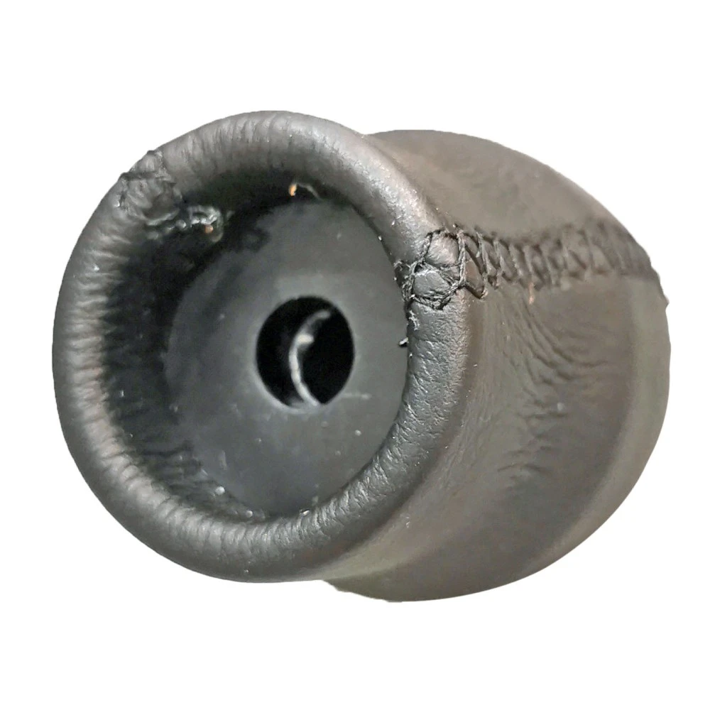 Sebességváltó gomb felhúzhatóhoz fekete bőr AM3191