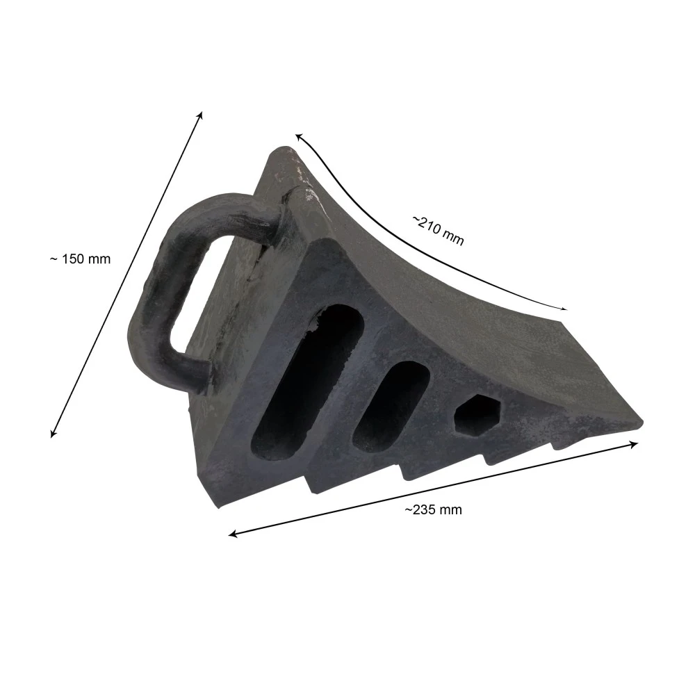 Autómegtámasztó ék gumi nagy 0636