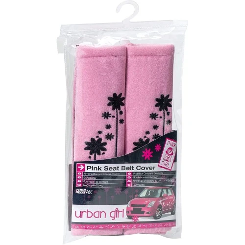 Biztonsági öv párna rózsaszín plüss Urban Girl 2db-os URBL96P