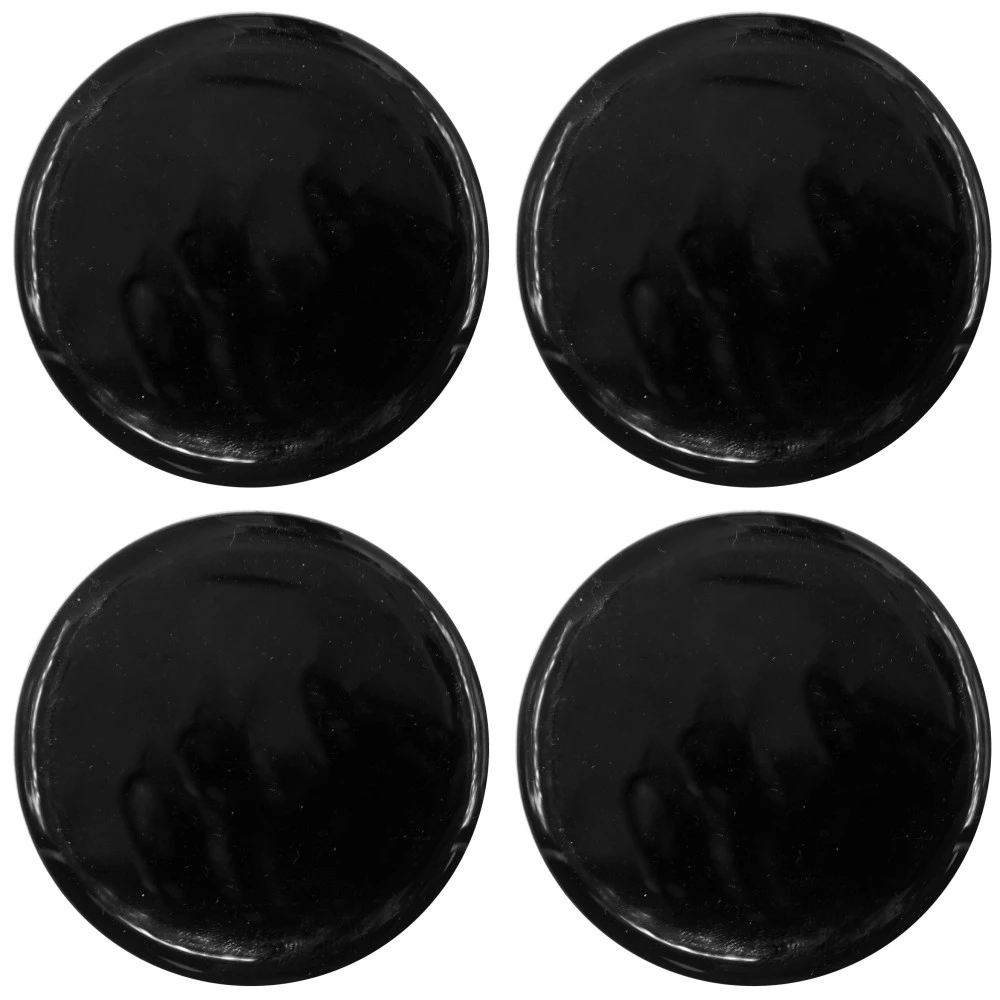 Felni közép matrica fekete színben, prémium műagyantás 4db-os szett