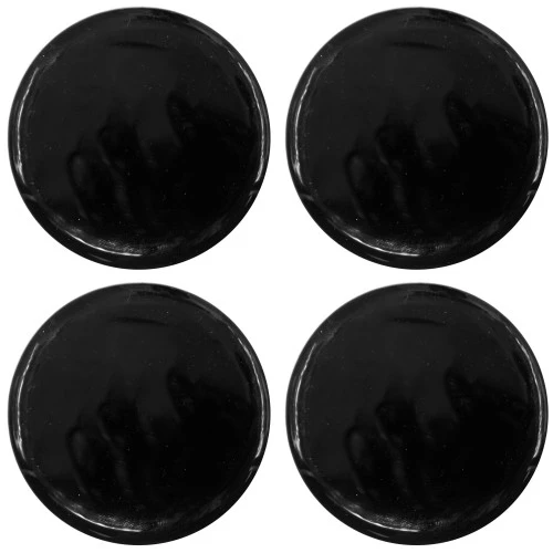 Felni közép matrica fekete színben, prémium műagyantás 4db-os szett