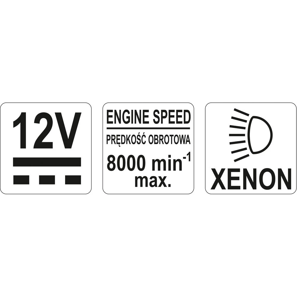 Gyújtásállító stroboszkóp 12V profi YATO YT-7310