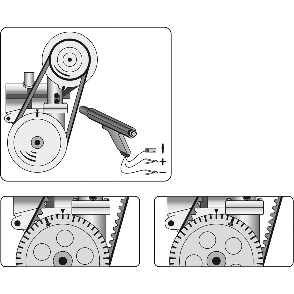 Gyújtásállító stroboszkóp 12V profi YATO YT-7310
