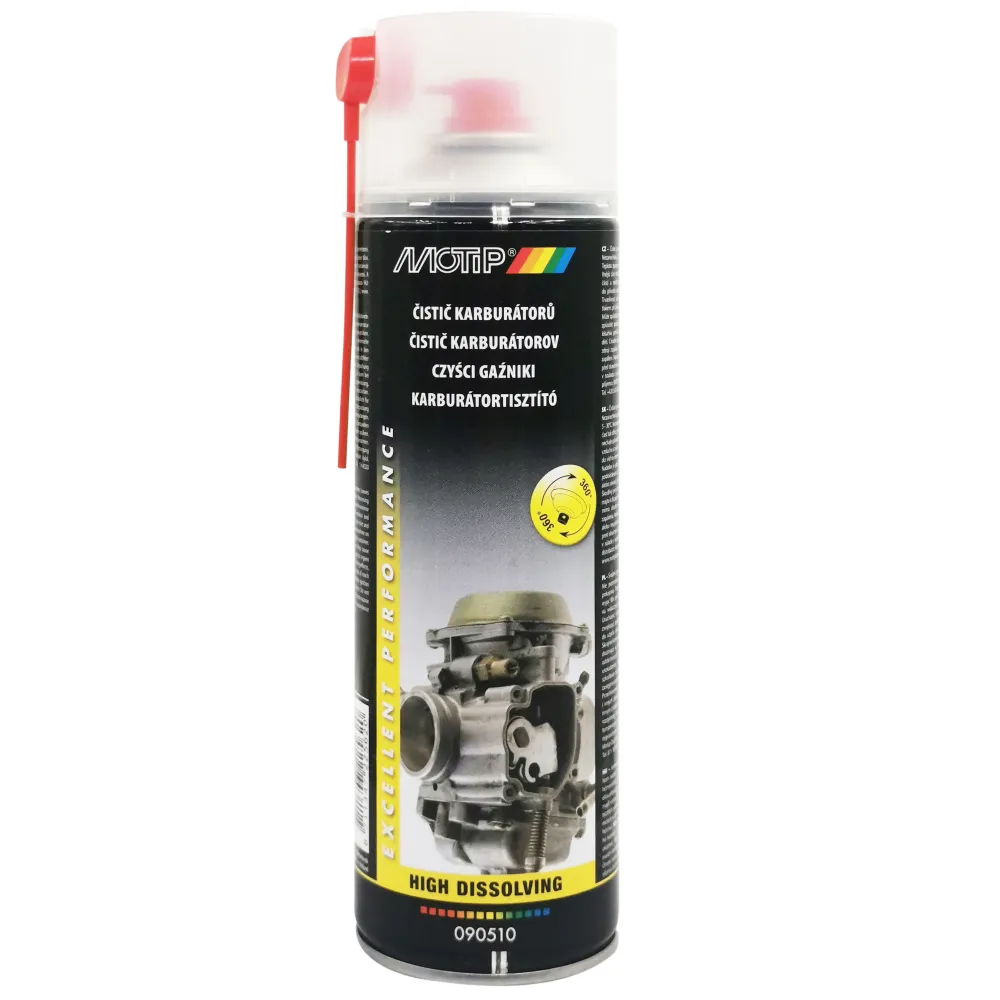 Karburátor tisztító spray 500ml Motip Carburettor Cleaner 090510