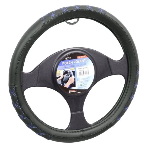 Kormányvédő 37-39cm fekete-kék steppelt Blind Compass 31439