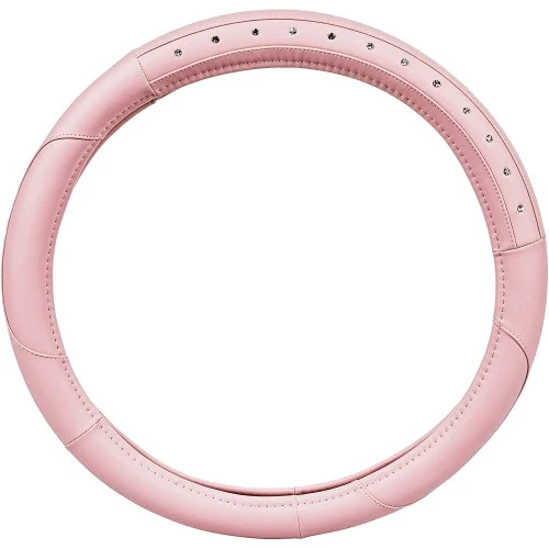 Kormányvédő 37-39cm rózsaszín-strasszköves FVP1205