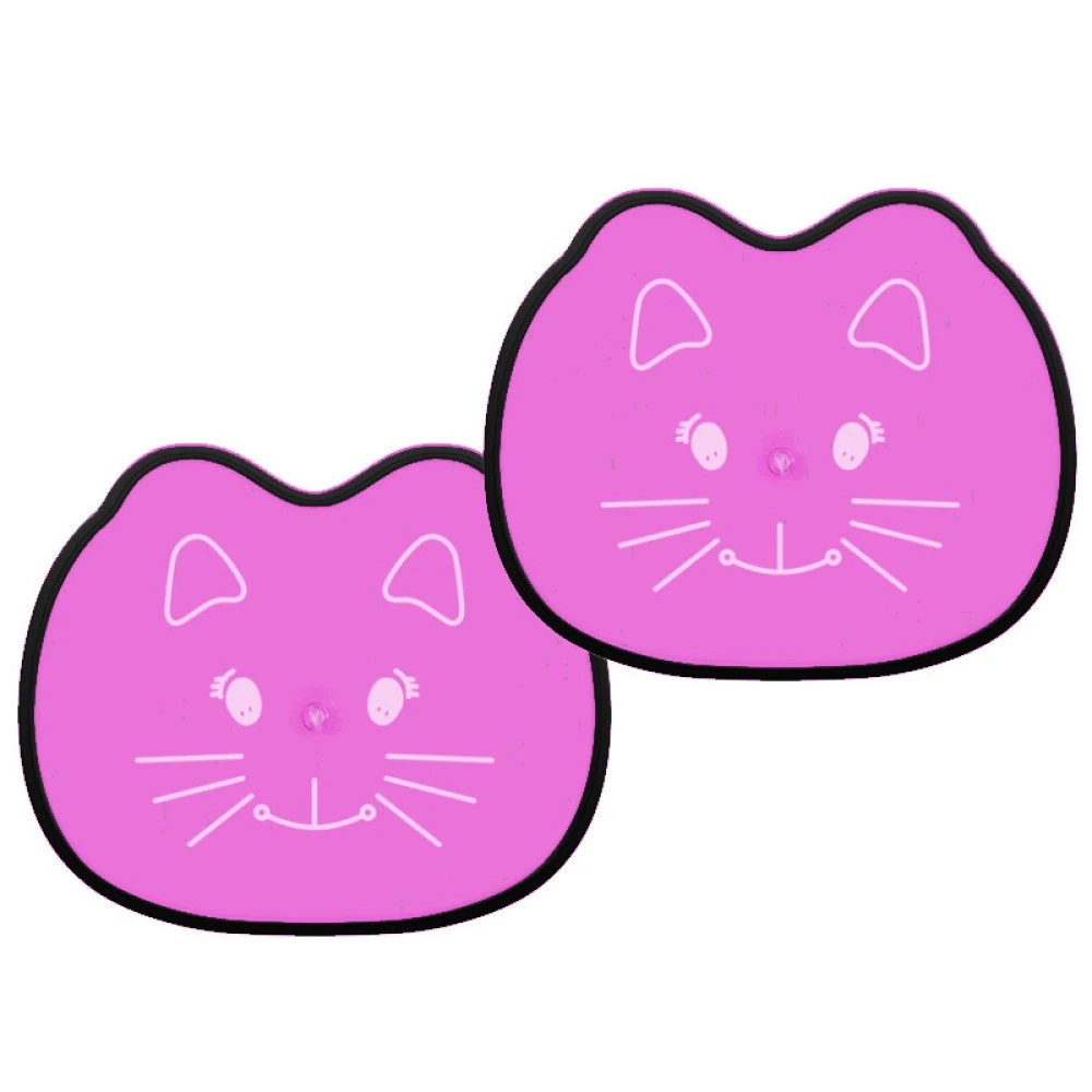 Napvédő rózsaszín cica 37x44cm 2db 22055